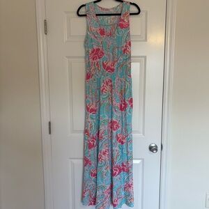 Lilly Pulitzer V-Neck Maxi Racerback Tank Dress